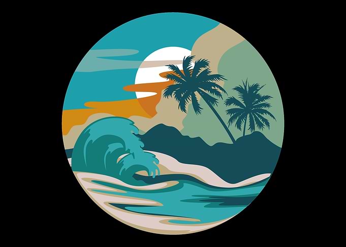 Beach wave Beach Lover Or