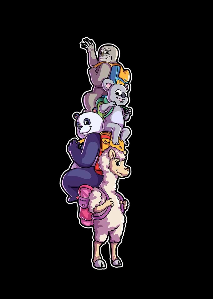 Llama Panda Sloth Koala