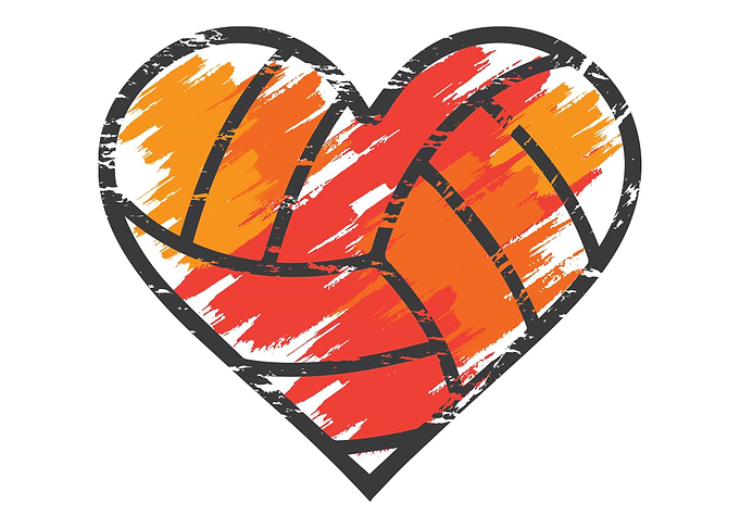 Volleyball heart