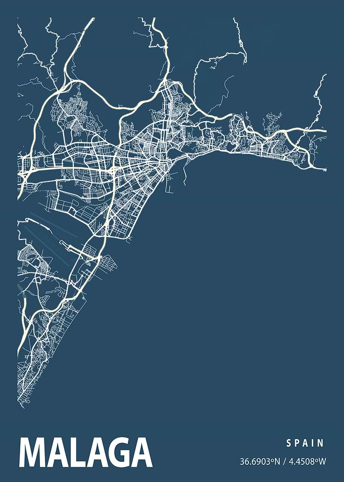 Malaga Blueprint Street