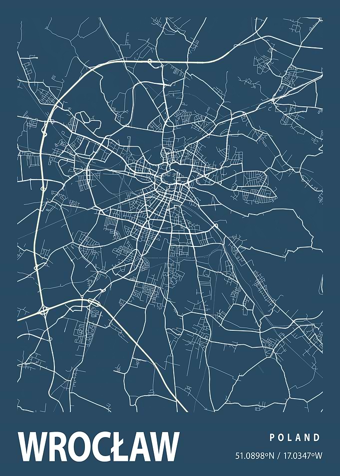 Wrocaw Blueprint Street