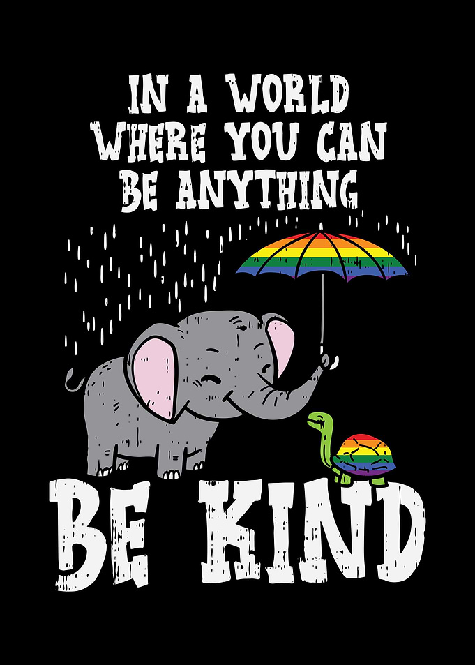 Kind Elephant Turtle LGBT