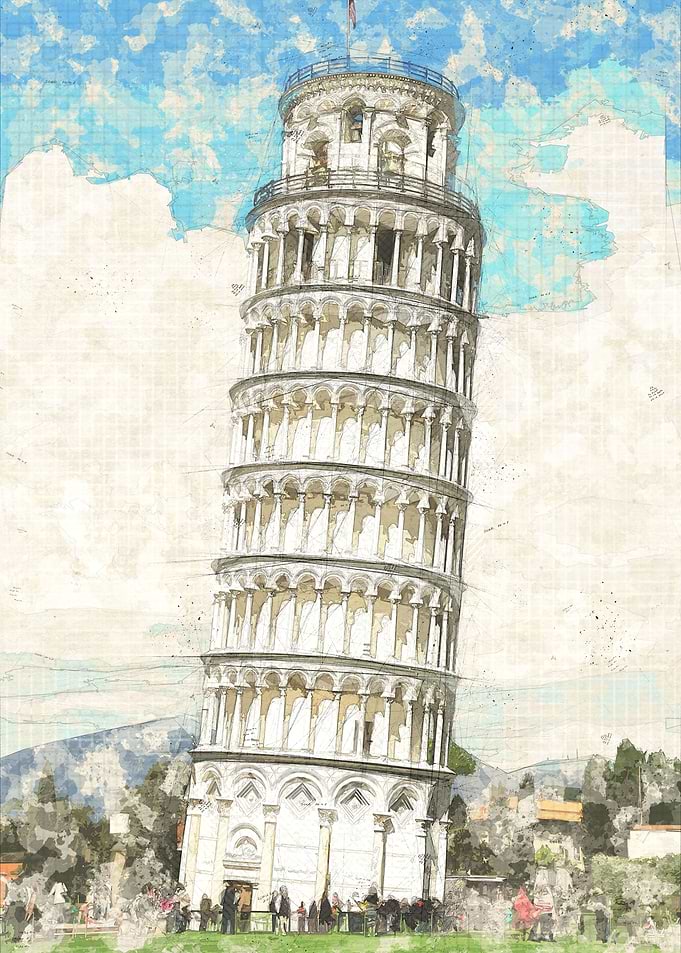 Pisa Tower Sketch