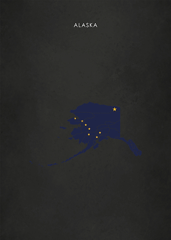 Alaska Flag Map