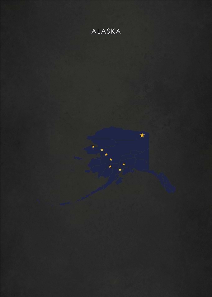 Alaska Flag Map