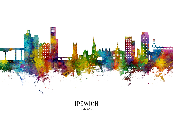 Ipswich Skyline England