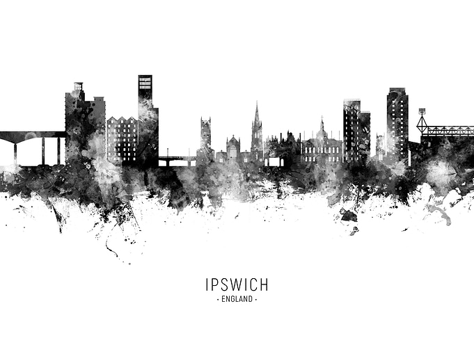 Ipswich Skyline England
