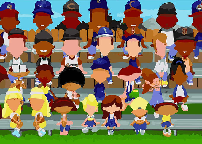 Backyard Baseball Bench