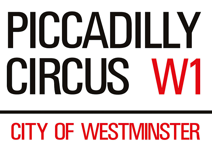 Piccadilly Circus Sign