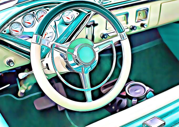 Vintage retro car