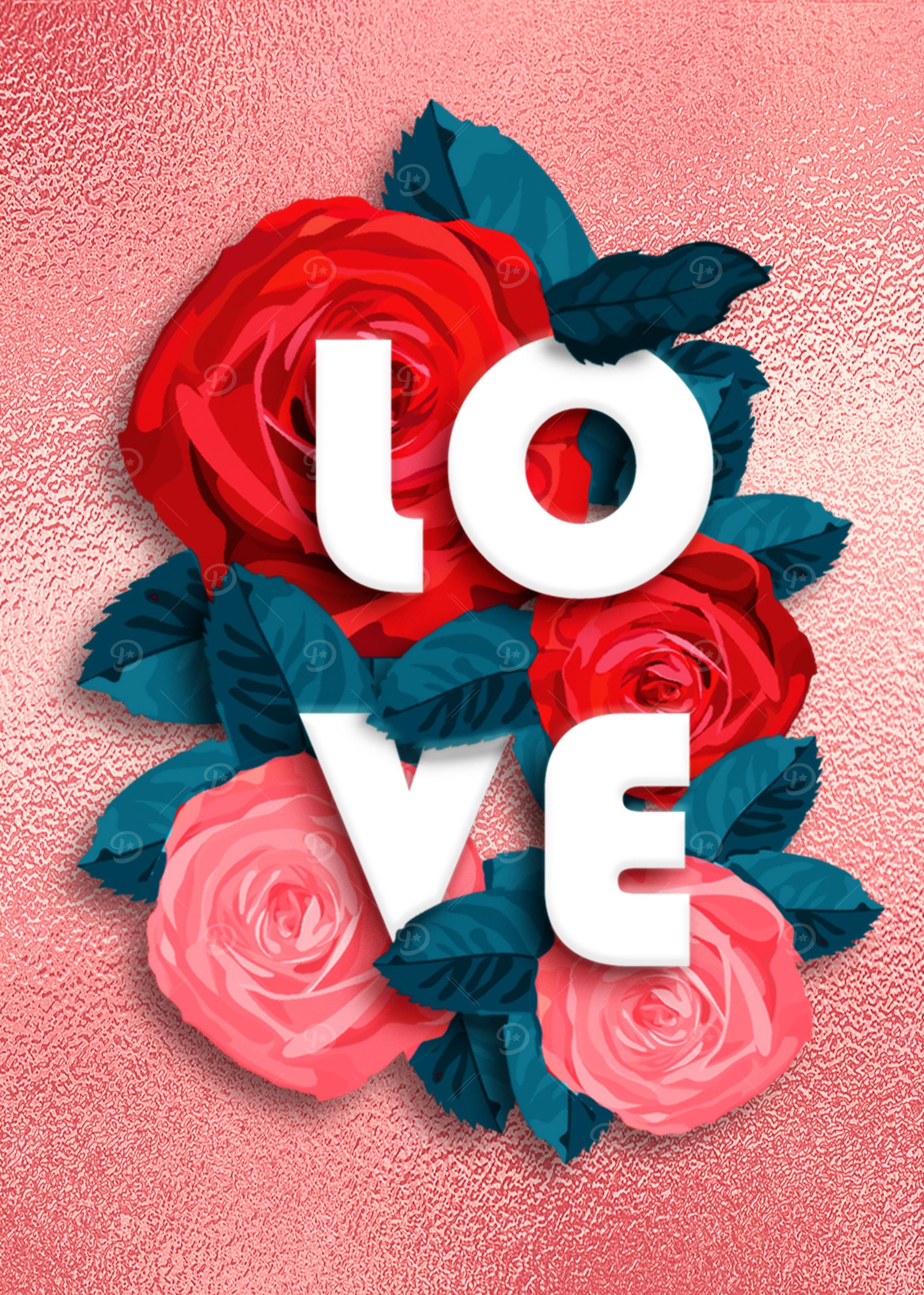 Love Roses Flowers