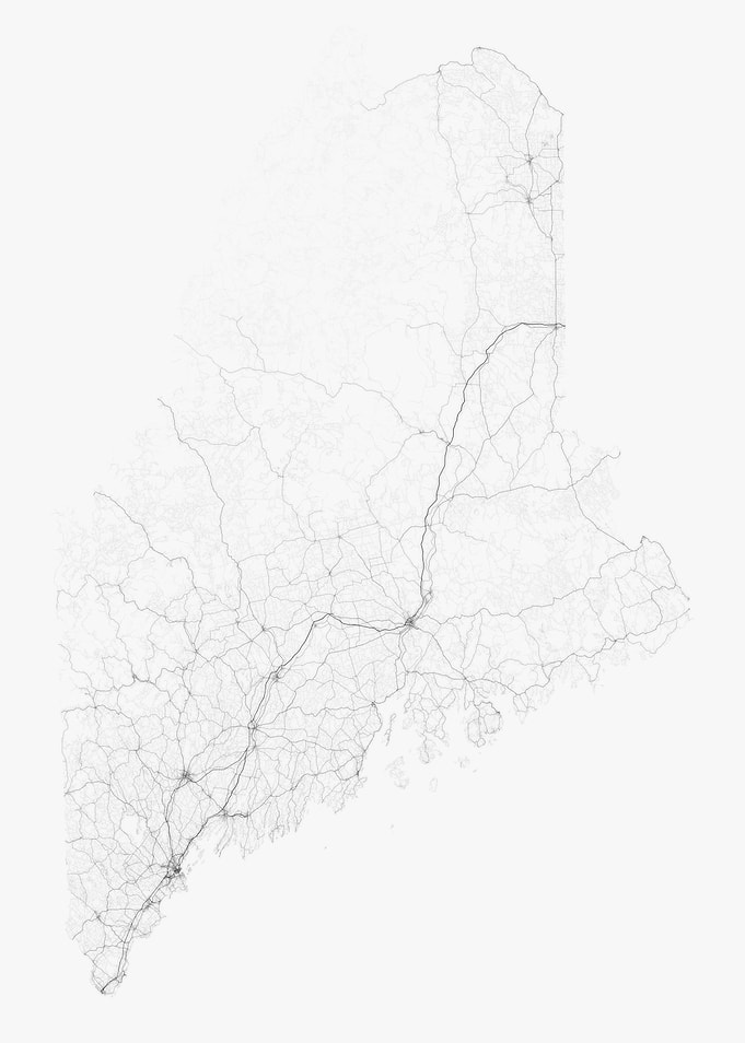 Roads of Maine Map