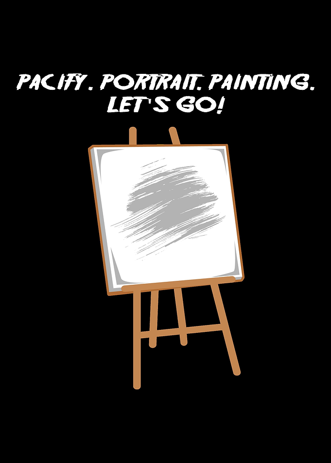 Pacify Portrait Painting