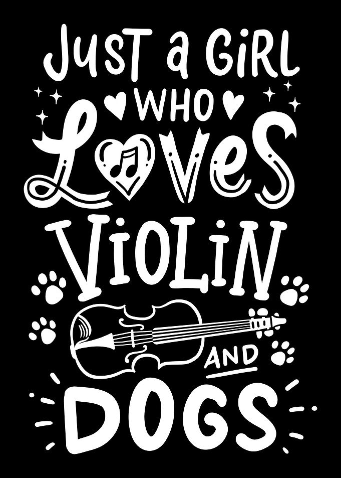 Violin Dog Girl