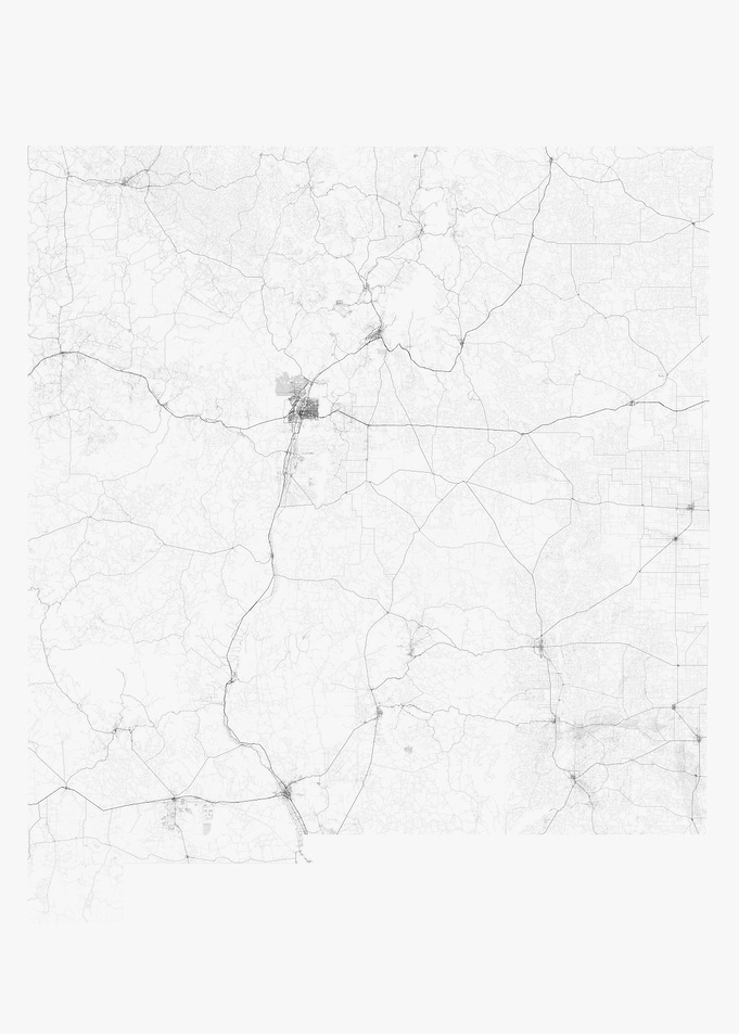 Roads of New Mexico Map
