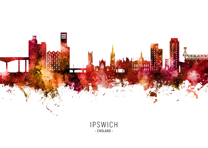 Ipswich Skyline England