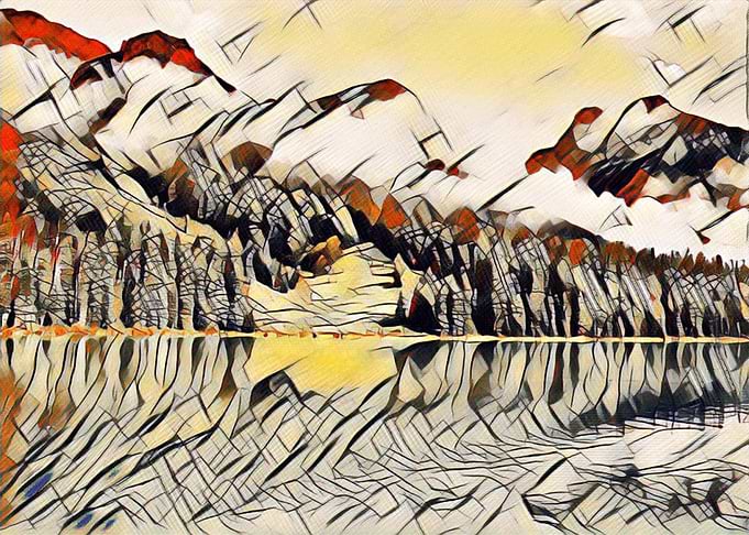 river between mountains