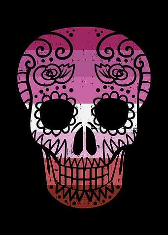 Sugar Skull Lesbian Pride