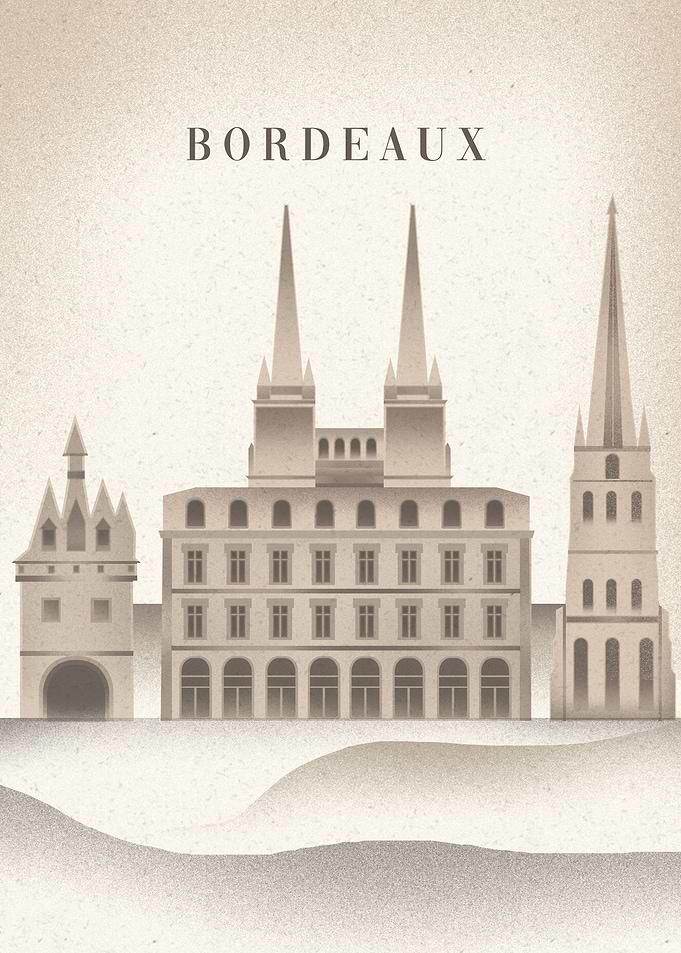 Bordeaux City Poster