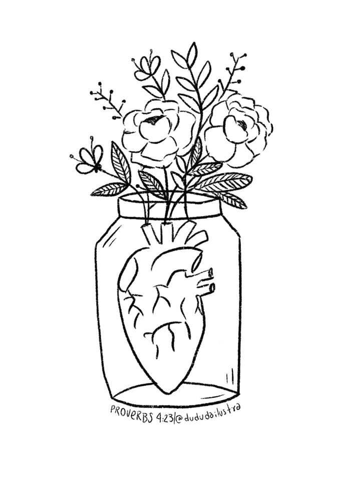 Floral heart