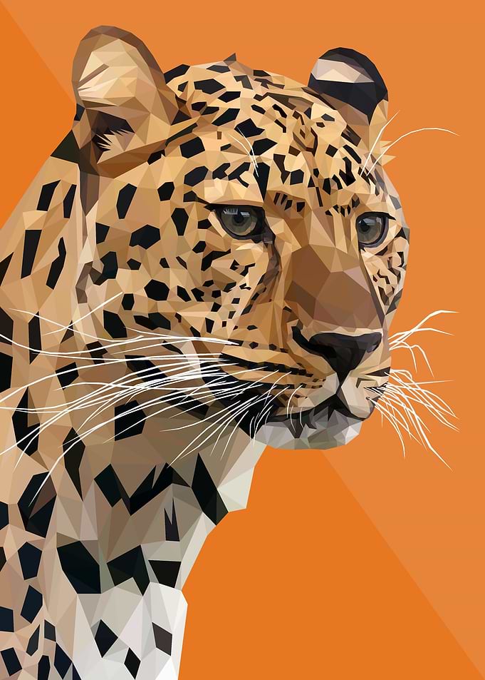 Cheetah Lowpoly