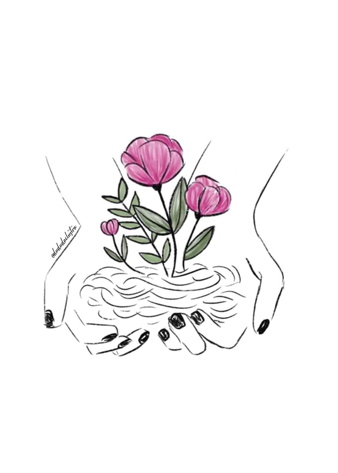 Floral hand