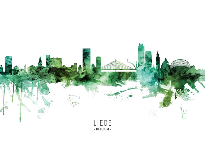 Liege Skyline Belgium