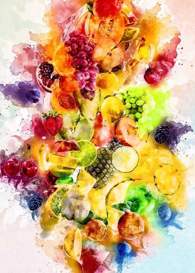 fruit juice art