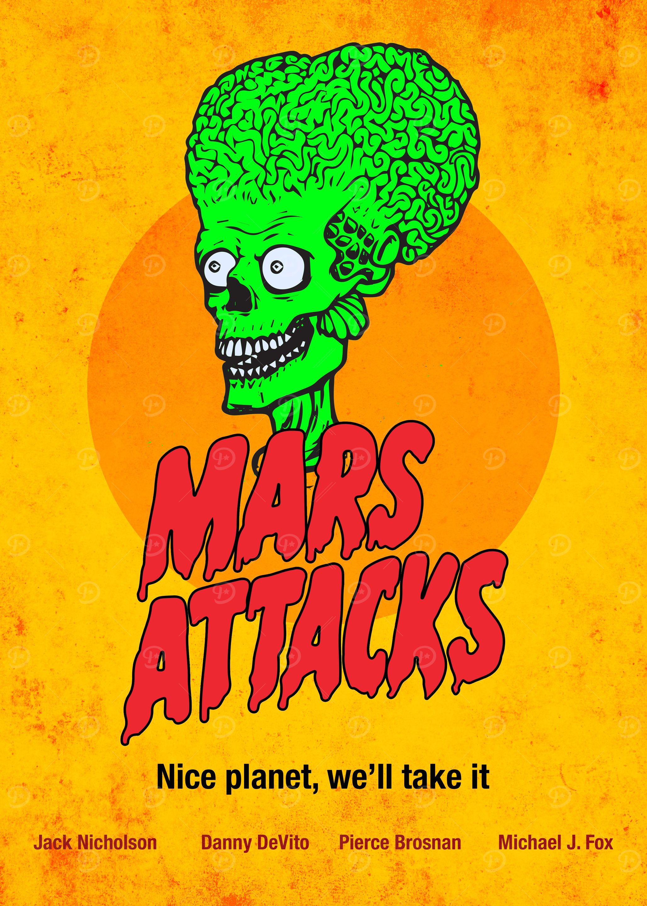MARS ATTACK FAN POSTER