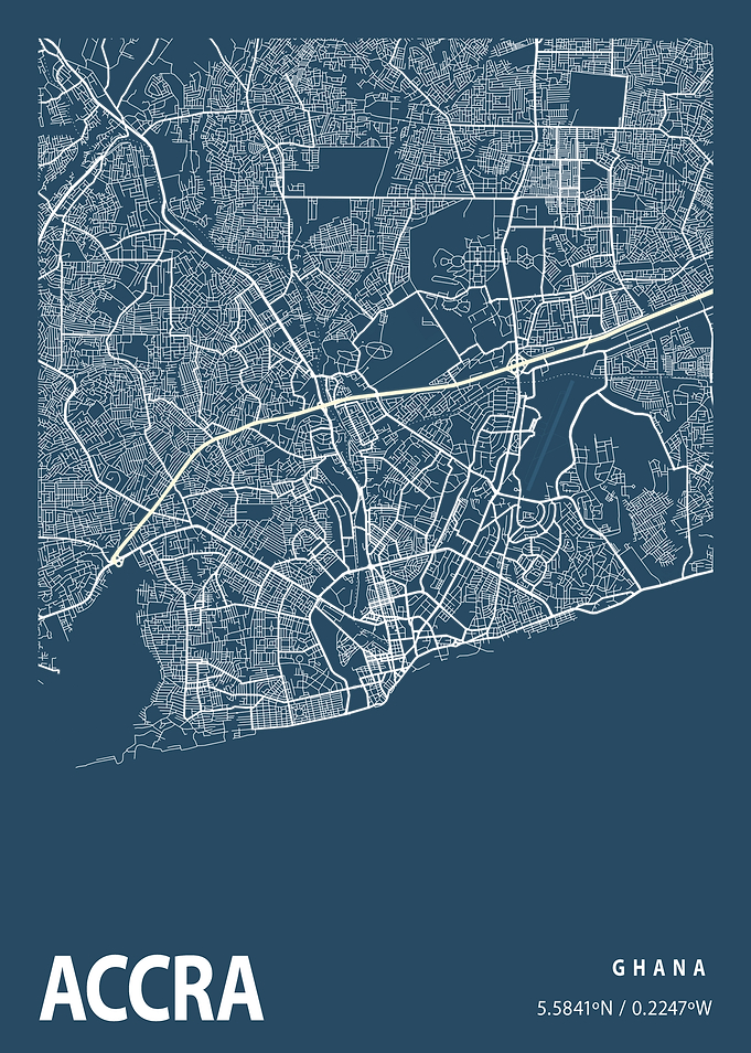 Accra Blueprint Street Map