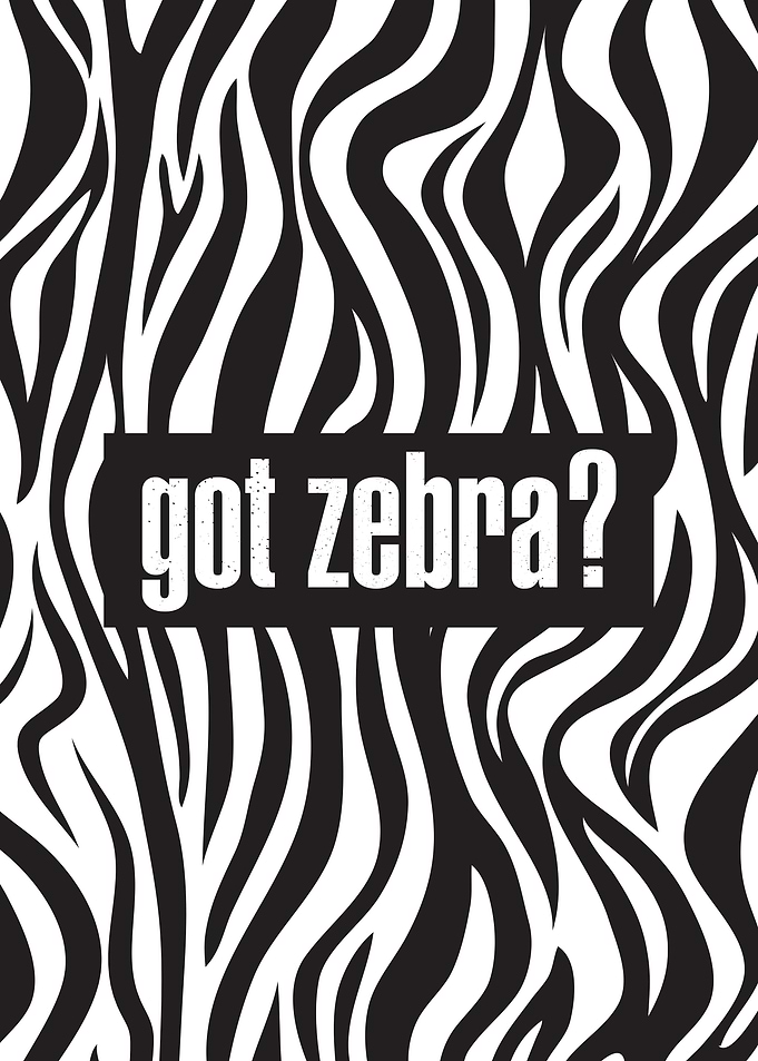 Got Zebra Meme Distressed