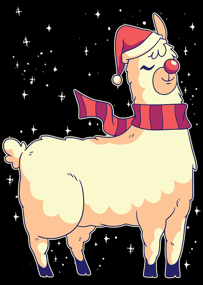 christmas alpaca