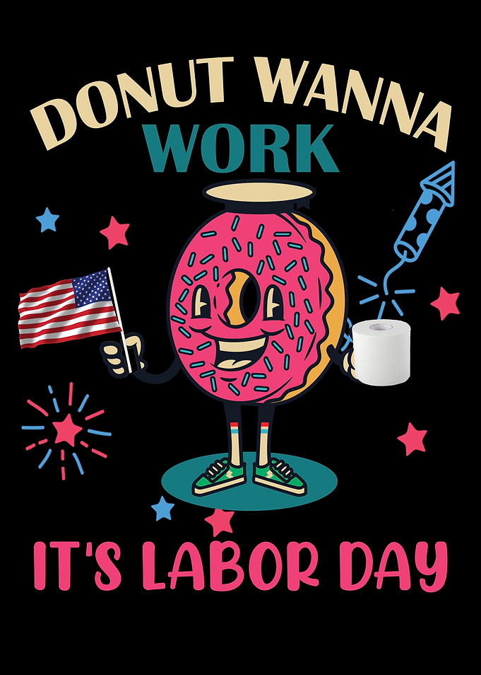 Funny Patriotic Donut Work