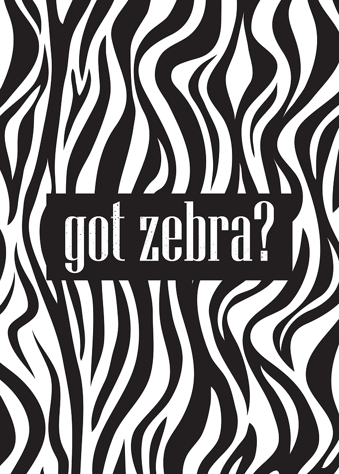Got Zebra Meme Distressed
