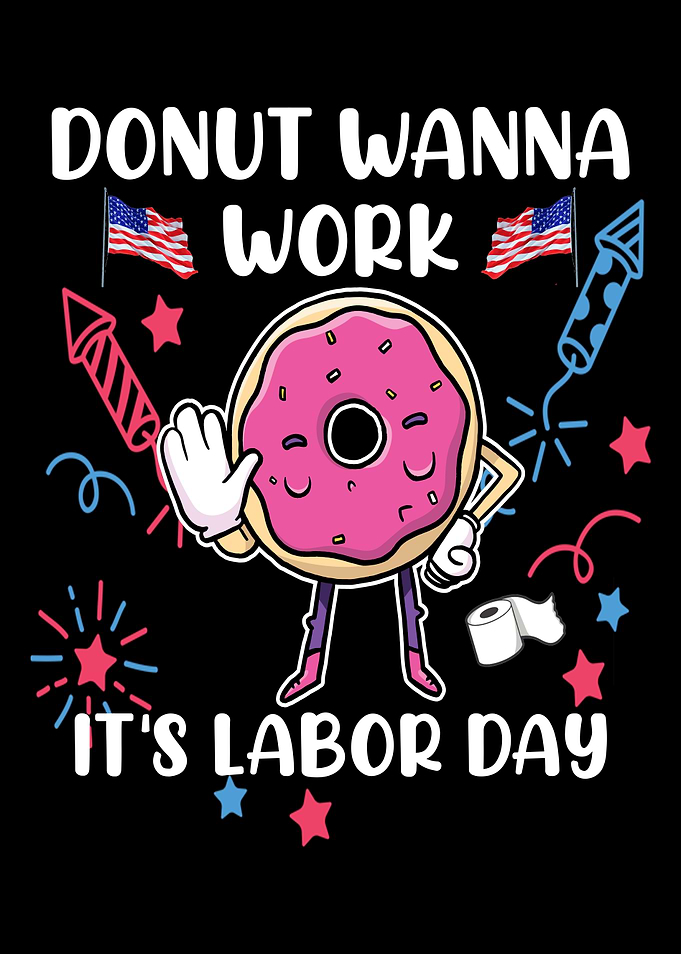 Funny Patriotic Donut Work