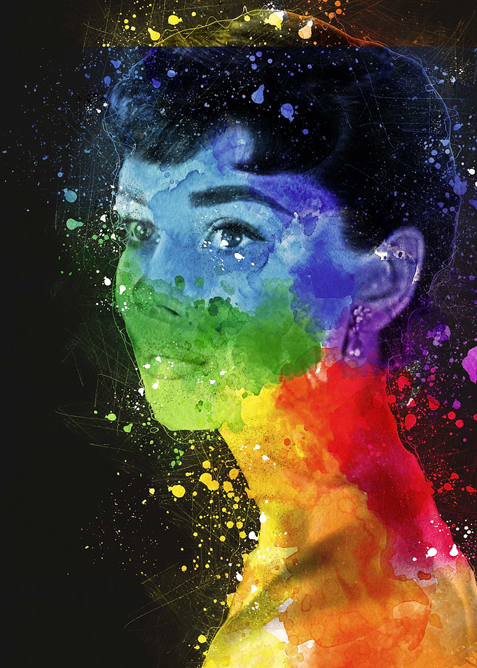 Audrey Hepburn retro