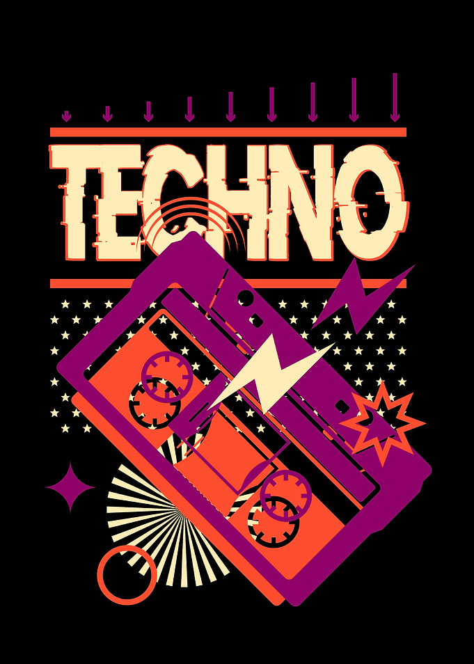 Techno Raver Tape Tshirt