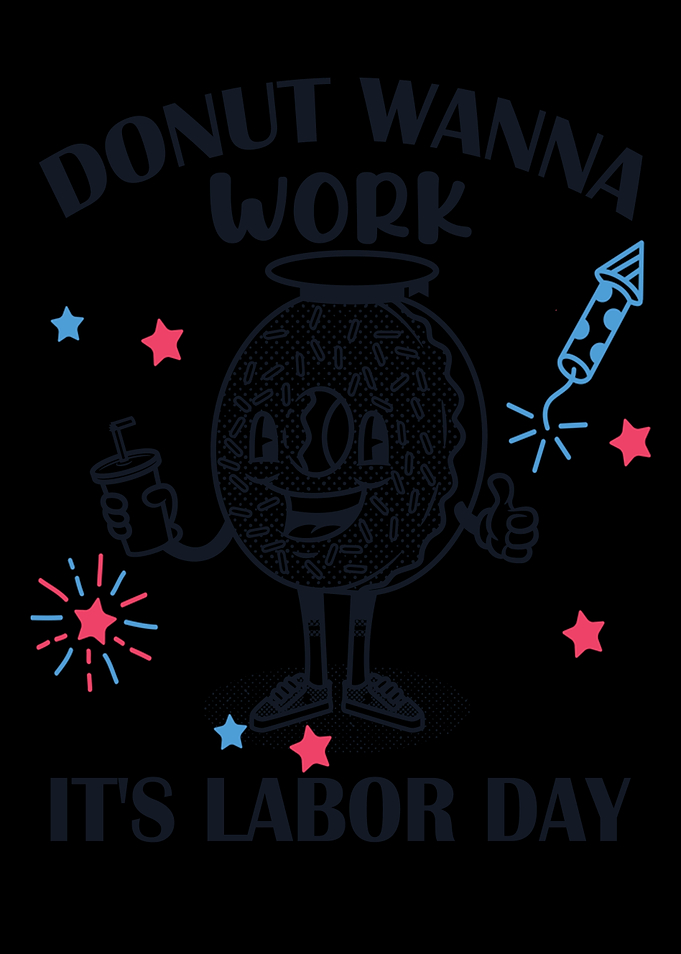 Funny Patriotic Donut Work