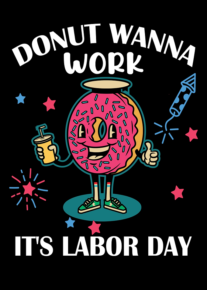Funny Patriotic Donut Work