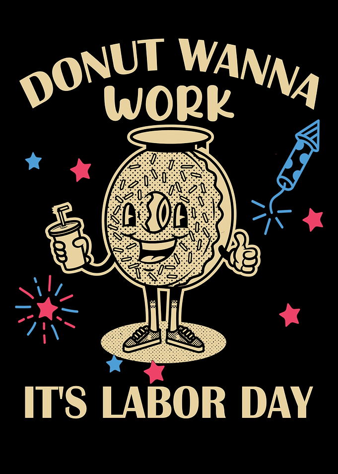 Funny Patriotic Donut Work