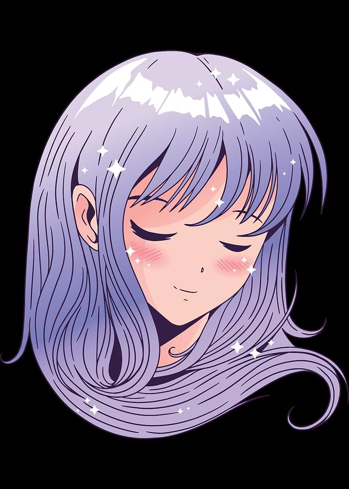 anime girl head