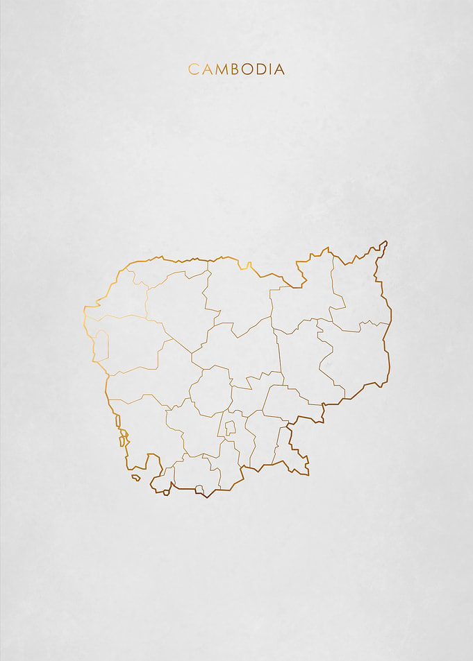 Gold Cambodia Map