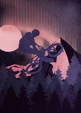 MTB Sunset Retro