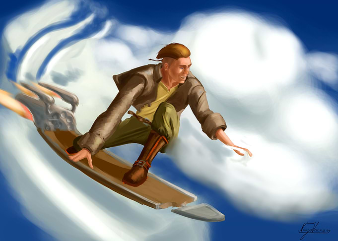 Sky surfing