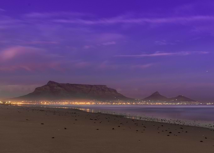 Table mountain at sunrise