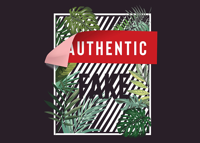 Authentic stripe palm leaf