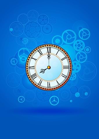 Clocks with gears and cogs