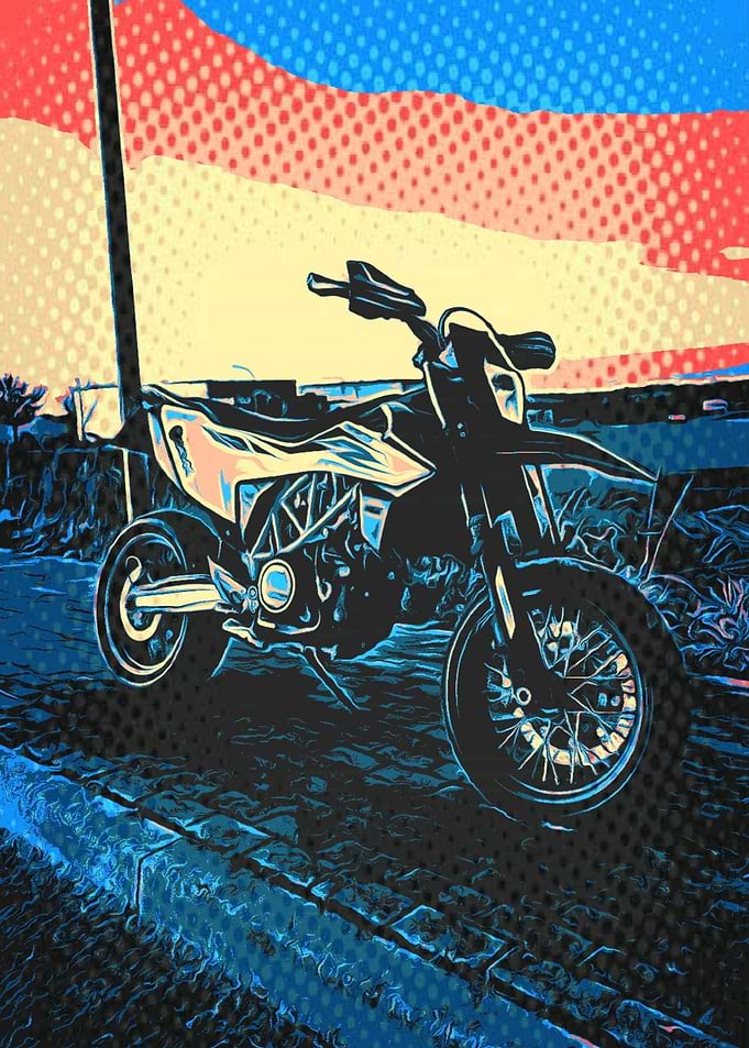 Supermoto Pop Art