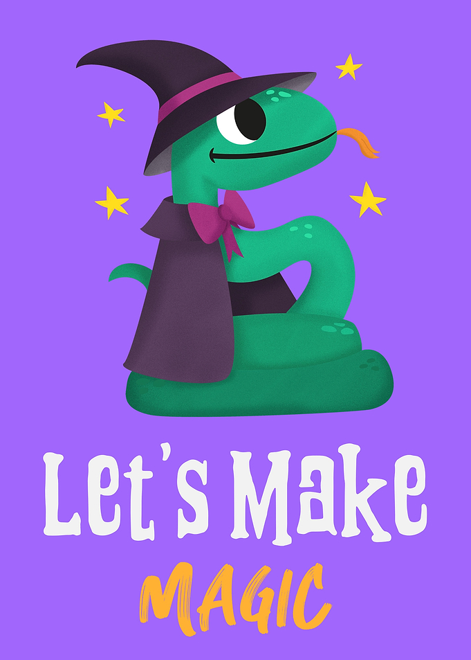 Funny Snake make it Magic