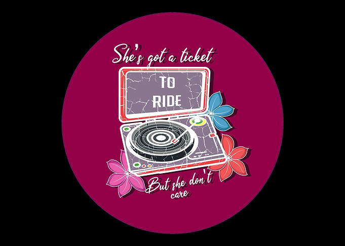 Vinyl Ticket Retro Fan Gif